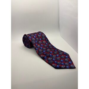 The Nature Conservancy Angelfish Silk Tie Red Blue Preservation Collection New